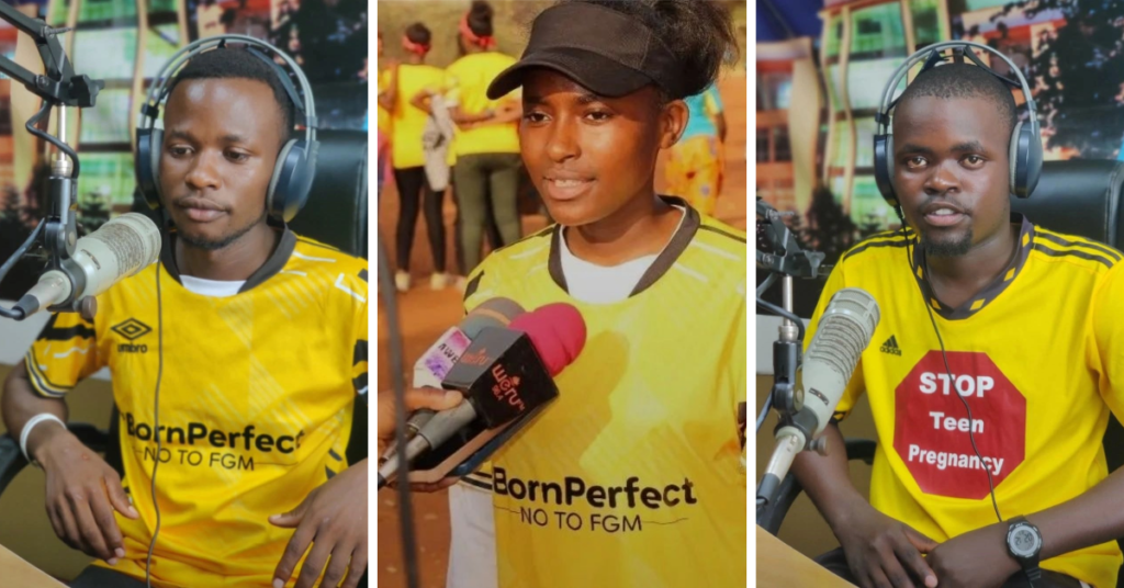 Youth champions from Fit for Future Kenya campaigning
